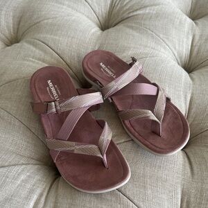Merrell Women's Mauve-Pink Strappy Slide Sandals